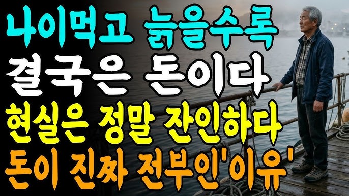 늙을수록 결국 돈이 전부입니다 | 노후에 돈이 중요한 진짜 이유