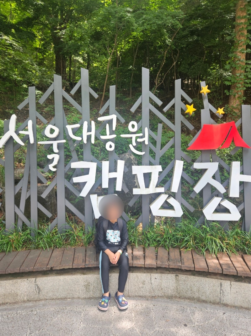 서울대공원 캠핑장 추천 - 과천 서울대공원 캠핑장 (계곡+그늘, 아이와 물놀이) C304 이용후기