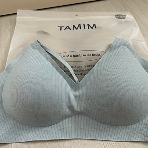 TAMIM 에어후크 젤리브라 내돈내산 후기! 노와이어인데 편안하고 라인까지 예쁜 심리스 브라 ....