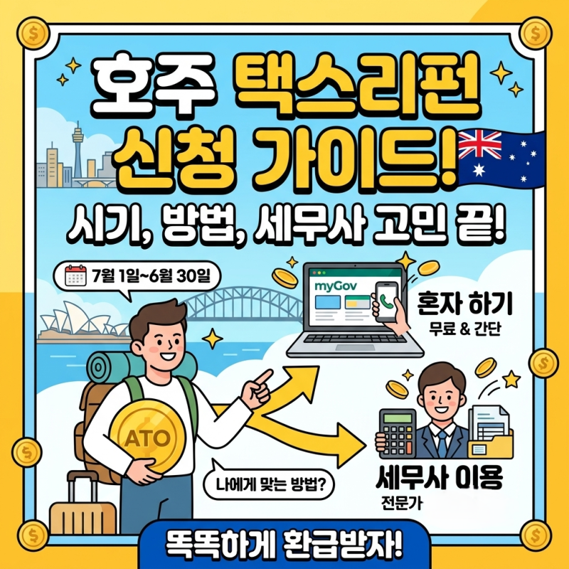 호주 세금 환급 시작! 택스 리턴 신청 시기와 방법