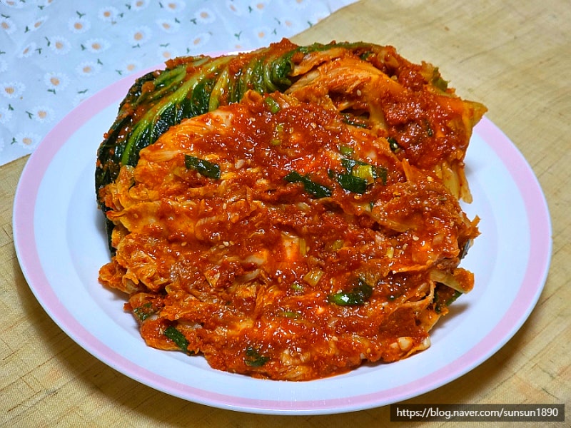 여름배추김치 담그는법 포기김치 담그는방법 담그기 토마토 양념