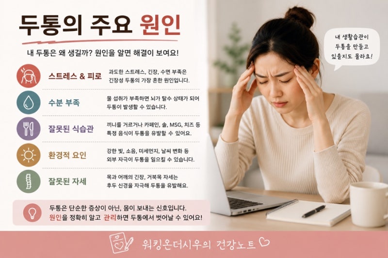두통 원인 눈알 빠질 것 같은 편두통 없애는법