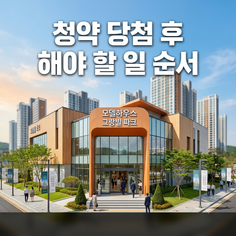 청약 당첨 후 해야 할 일 순서 서류부터 입주까지 완벽 정리