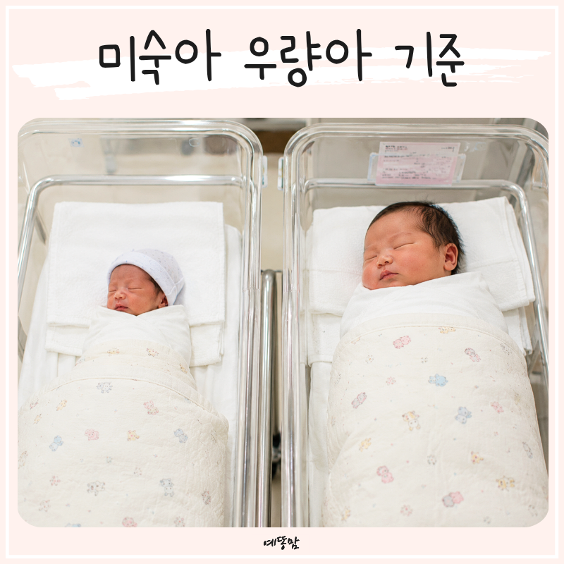 미숙아 기준 총정리 이른둥이 칠삭둥이 주수와 우량아 기준 차이