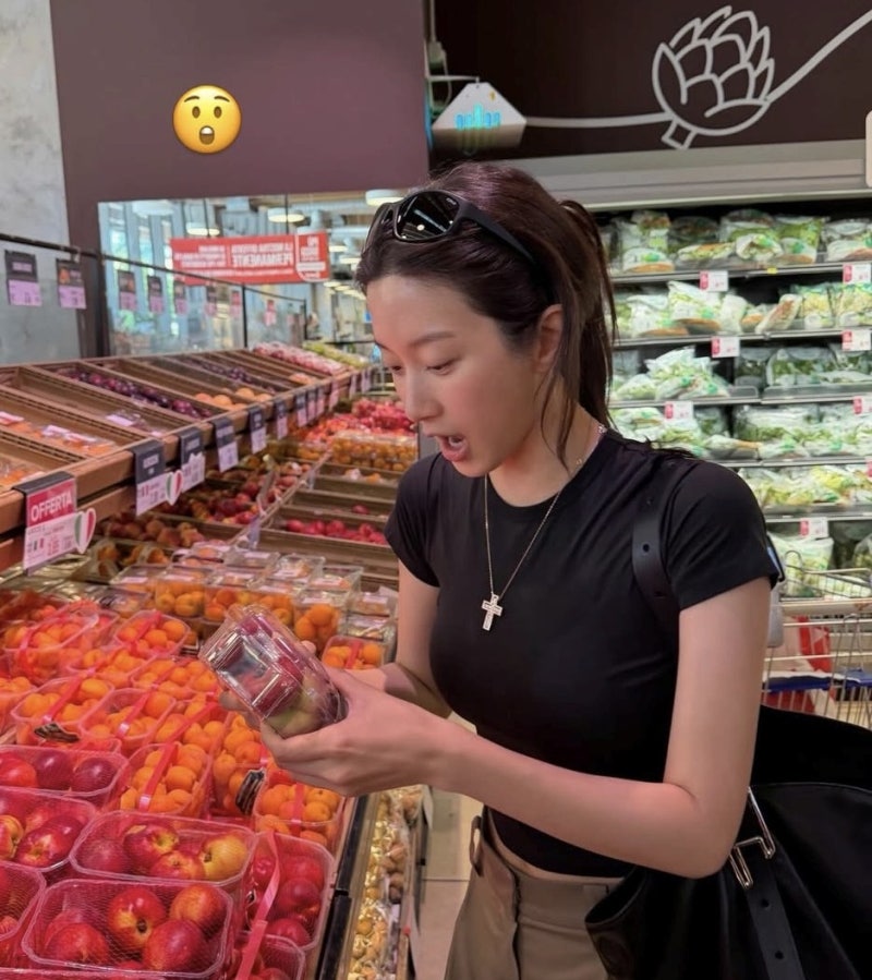 문가영 십자가 목걸이 다미아니 천만원대 여자 연예인 명품 목걸이 추천!