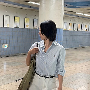 폴로 랄프로렌 남성 매장 스트라이프 블루 셔츠 여자 사이즈 구매 팁