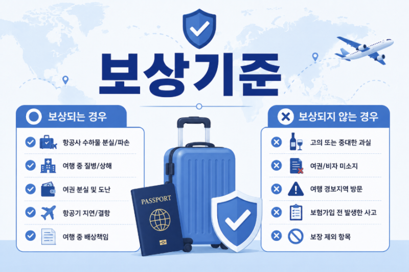 해외여행자보험 보상되는 경우와 안 되는 경우, 가입 전 꼭 확인하세요