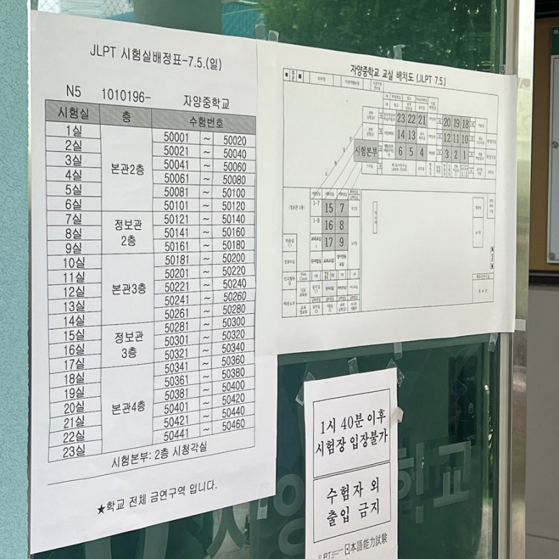 2026 제1회 JLPT N5 당일 후기 - 시험장, 진행방식, 답안지, 쉬는 시간 등