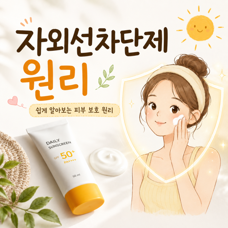 자외선차단제원리 쉽게 정리, 유기자차 무기자차 차이