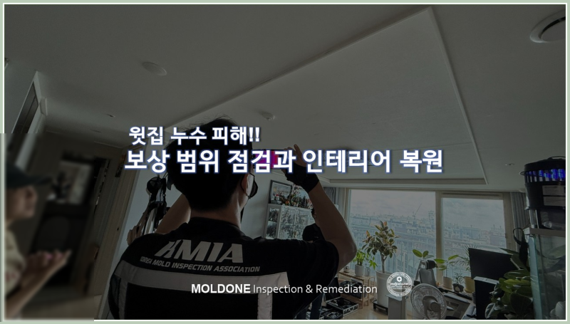 윗집 누수 보상 범위 확인과 적합한 인테리어 복원 사례