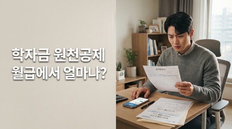 학자금대출 원천공제 시작되면｜월급에서 얼마나 빠질까?