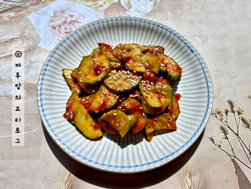 중국식 오이무침 레시피 두반장 오이무침 양념 오이요리