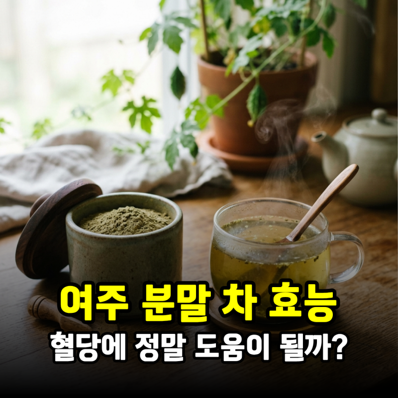 여주 분말 차 효능, 혈당에 정말 도움이 될까?