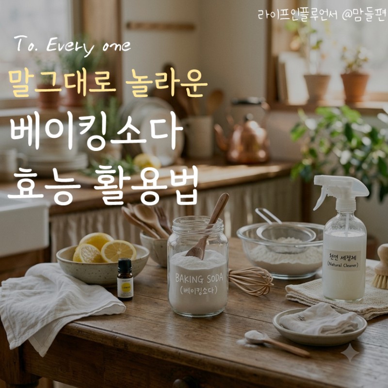 베이킹소다 효능 활용 사용법 5가지 '이런 것'도 된다고?