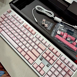 [내돈내산] 프리플로우 archon AK68 DualDial 기계식 키보드 저소음 디딤돌축 + 페블온 실리콘 키캡....