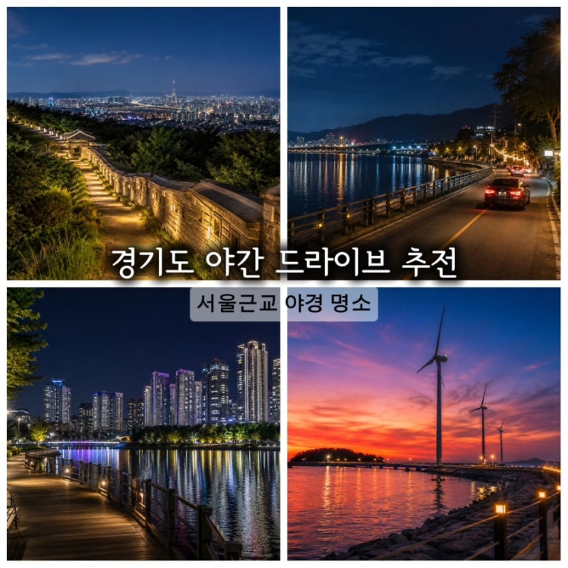 경기도 야간 드라이브 추천 BEST 5 서울 근교 야경 명소 데이트 코스 총정리