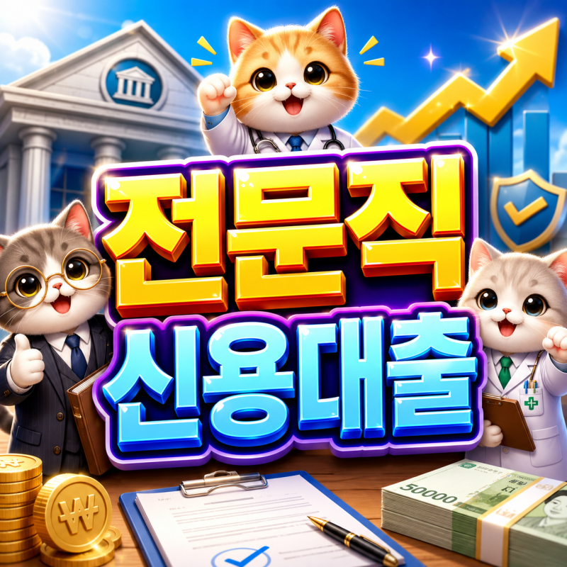 2026 전문직신용대출 최대 5억원 한도와 우대금리 조건까지 한 번에~!