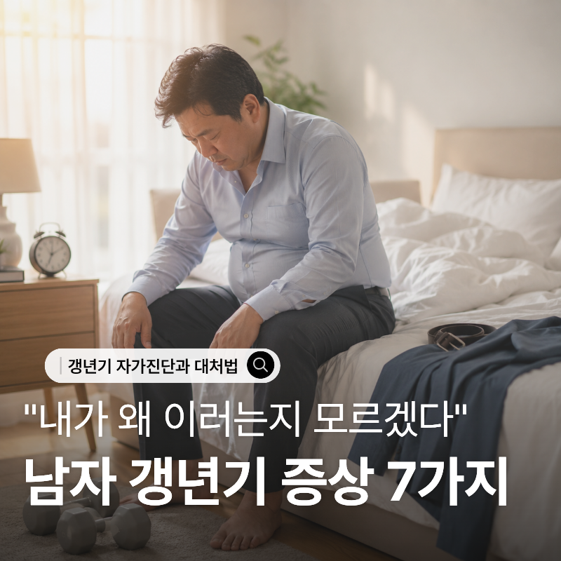 '남자 갱년기 증상' 유발 원인부터 호르몬 치료 부작용까지! 완벽한 안전 가이드