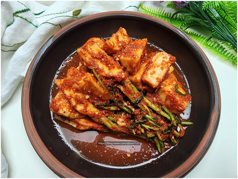 초롱무김치 맛있게 담그는 법 절이는 시간 양념황금비율