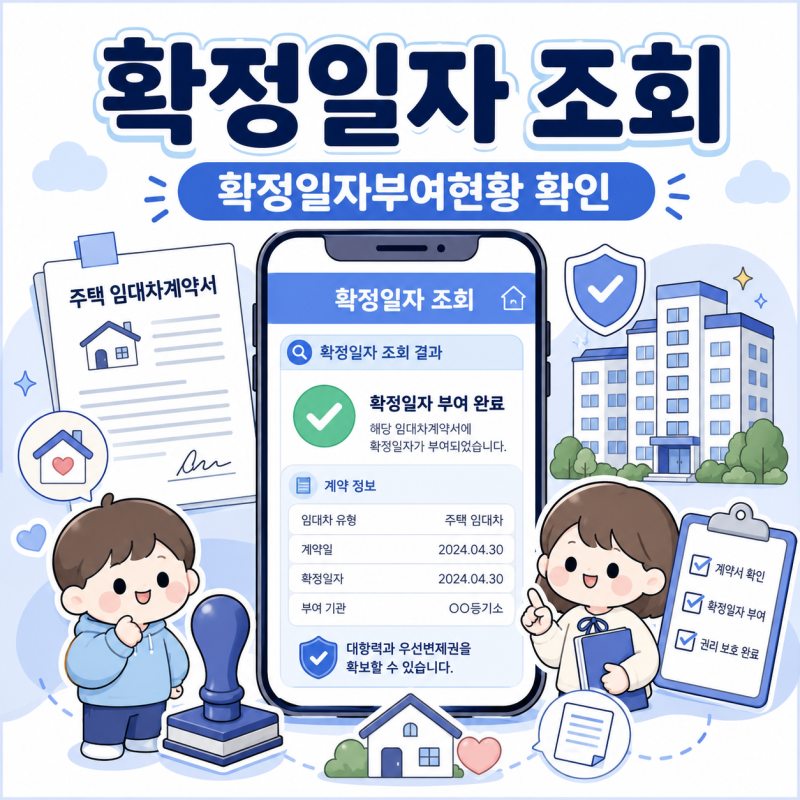 확정일자 조회, 확정일자부여현황