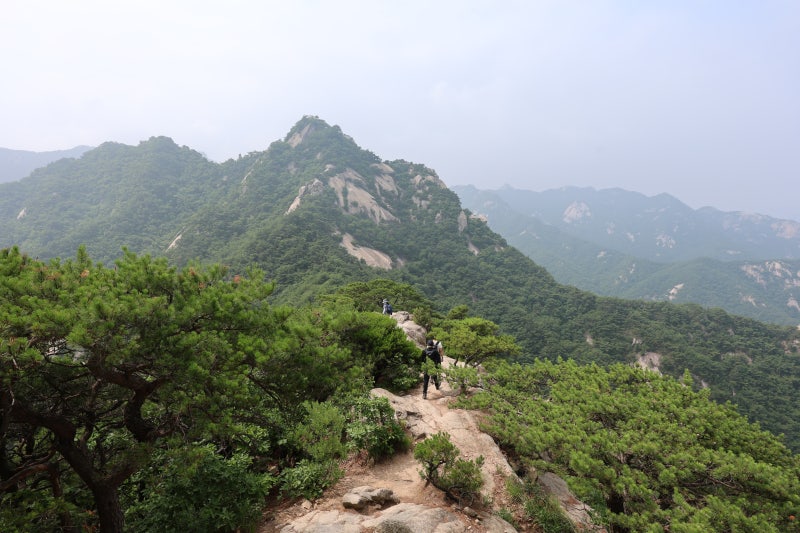 의상능선 _ 북한산성입구에서 문수봉, 구기동 산행(등산코스)