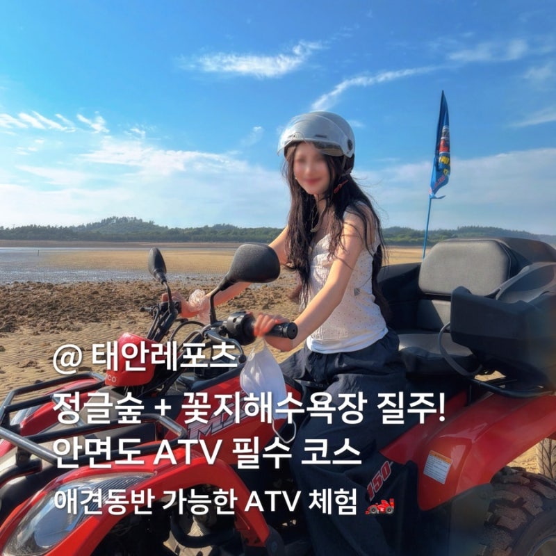 태안 안면도 가볼만한곳 태안레포츠 애견동반 ATV 체험 태안 여행 코스