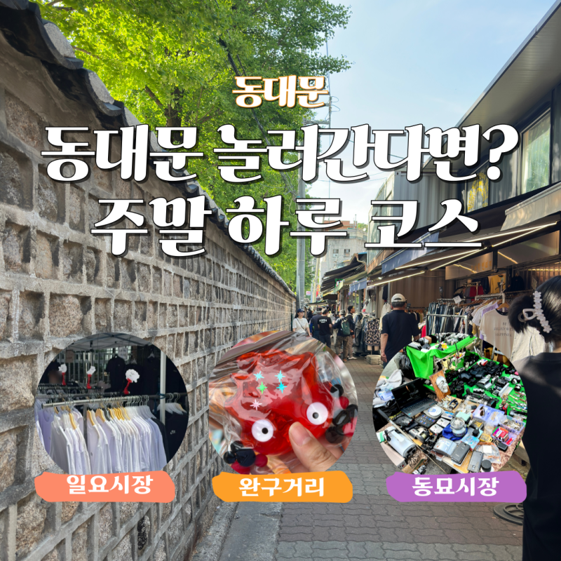 Recommended Dongdaemun Attractions: Sunday Market, Toy Street, and Dongmyo Market Weekend Course