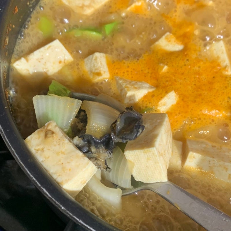 냉털요리 - 우렁이 된장찌개 - 만들기 레시피 고추장 활용