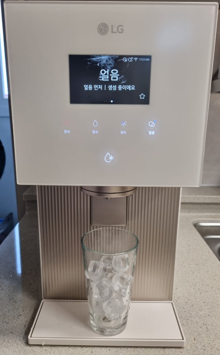 국내유일 냉동보관 추천 LG 퓨리케어 오브제컬렉션 냉동얼음정수기 WD722
