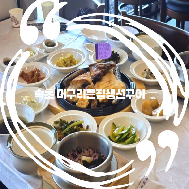 속초 생선구이 오션뷰 등대해변 맛집 머구리큰집생선구이❤️