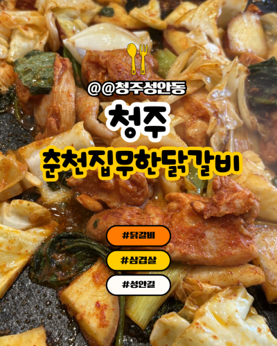 [청주 춘천집 무한닭갈비]성안길맛집추천
