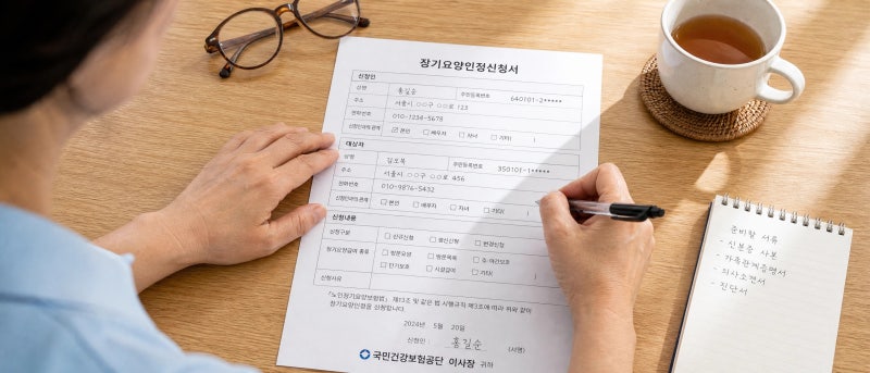 [성내동 방문요양] 장기요양인정 신청서 작성할 때 반드시 주의해야 할 점 3가지