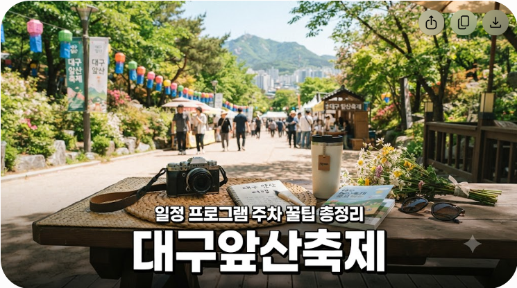 2026 대구 앞산축제 일정 프로그램 주차 꿀팁 총정리