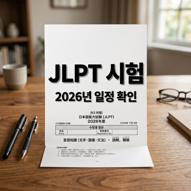 2026년 JLPT 시험일정 및 접수 정보 총정리