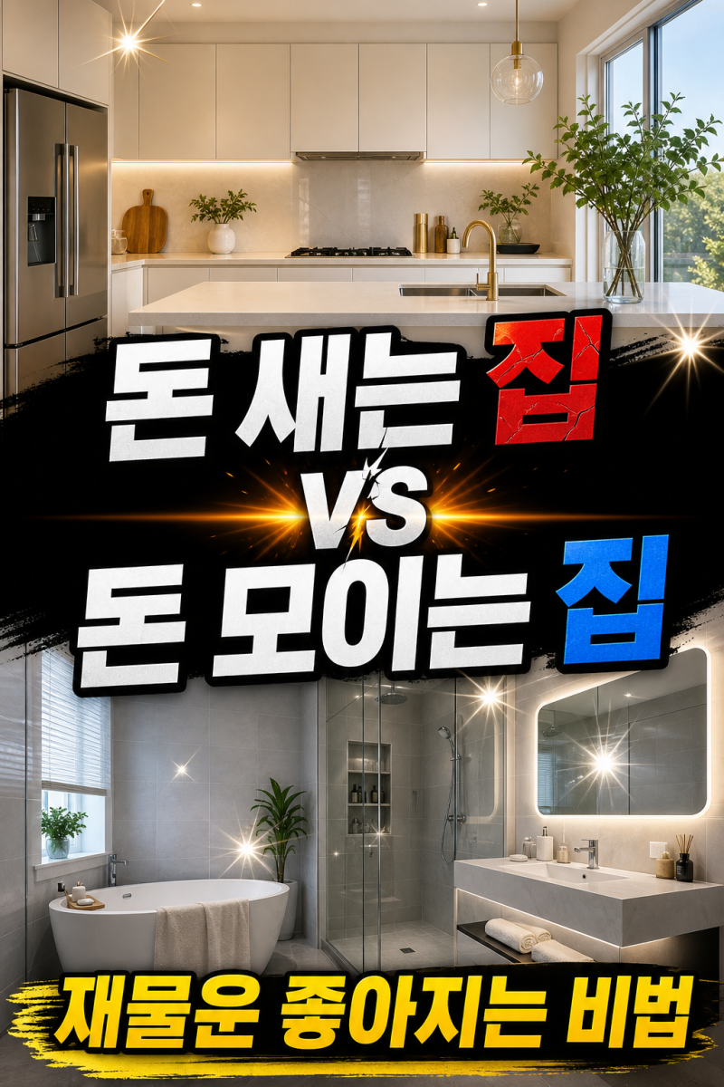 돈 새는 집 vs 돈 모이는 집 | 주방·화장실 풍수 인테리어 총정리