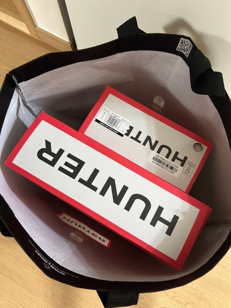 여주 프리미엄 아울렛 헌터 투어 숏 레인부츠& 남자 운동화 레인부츠 구매후기 :)