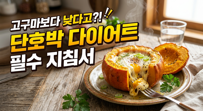 [단호박의 모든것] 단호박 찌는법부터 효능, 칼로리, 보관법까지 완벽 정리! (feat. 다이어트 ....