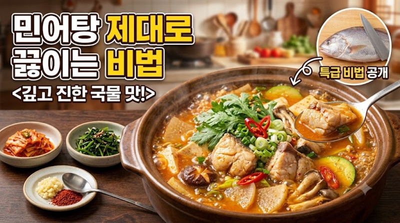 민어탕 제대로 끓이는 방법 | 여름 보양식 민어지리 레시피와 손질법 총정리