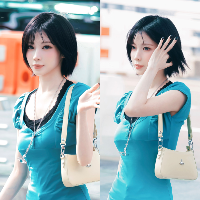 진심 또 만화 찢고 나온.. 숏단발 아사의 2D 미소녀력 과다한 출국 공항패션