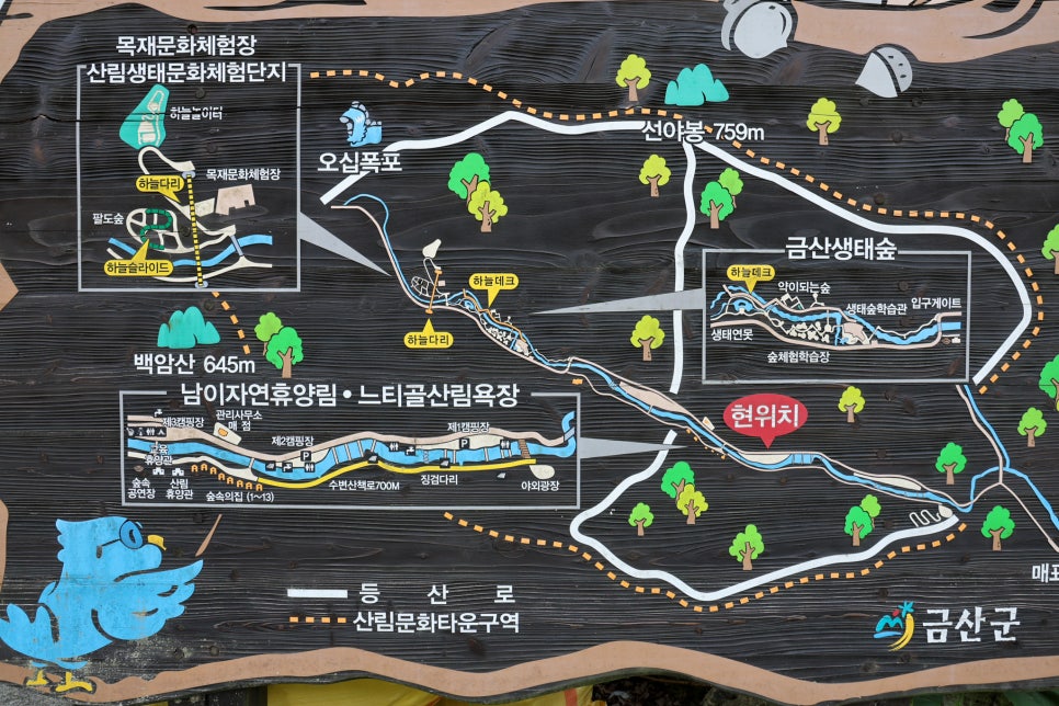 남이 자연휴양림 수변산책로 사진 2