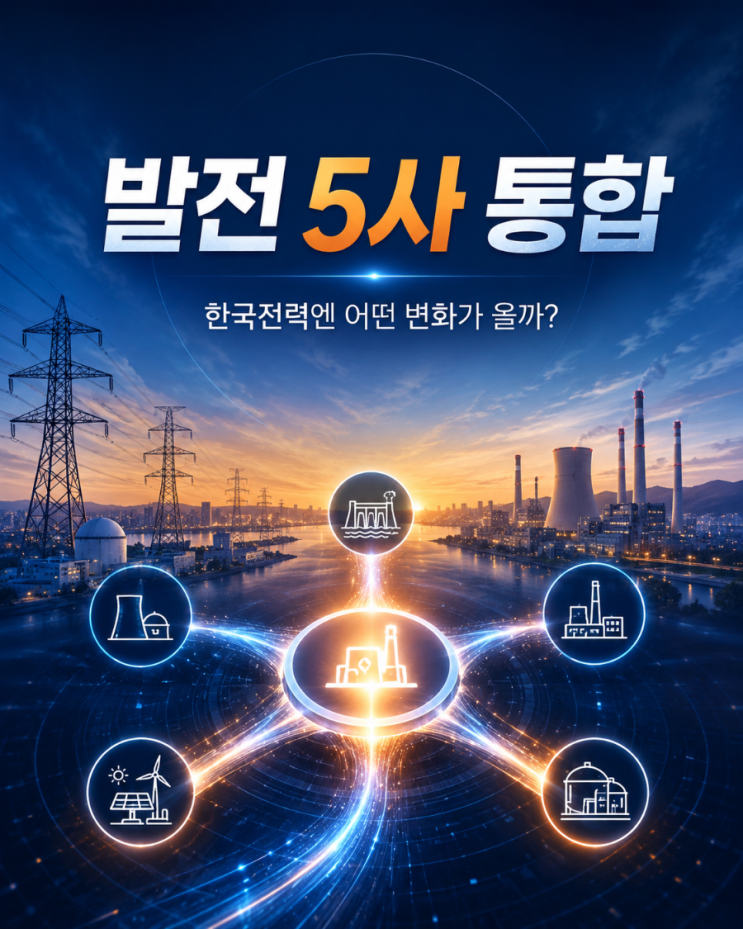 <b>발전 5사 통합</b>, 한국전력에는 왜 중요한가?