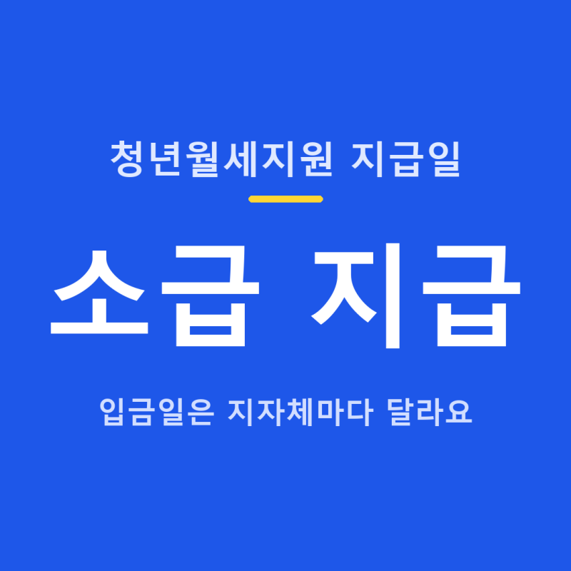 청년월세지원 지급일, 선정 후 첫 입금과 소급지급 총정리