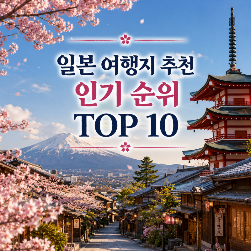 일본 여행지 추천 인기 순위 TOP 10, 꼭 가봐야 할 인기 여행지는?