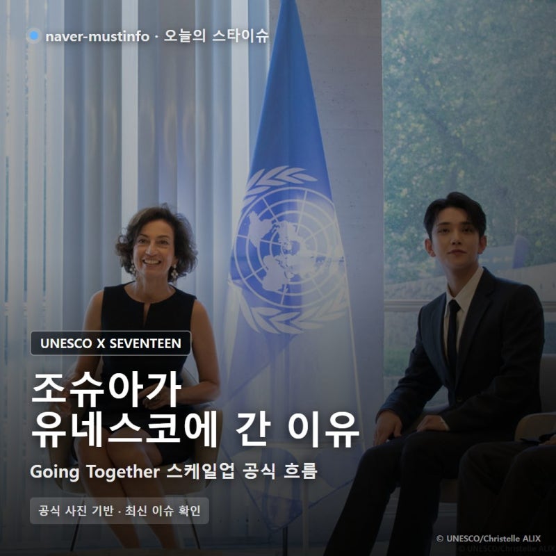 SEVENTEEN's Joshua at UNESCO Scale-up: Why His Day in Paris Felt Different