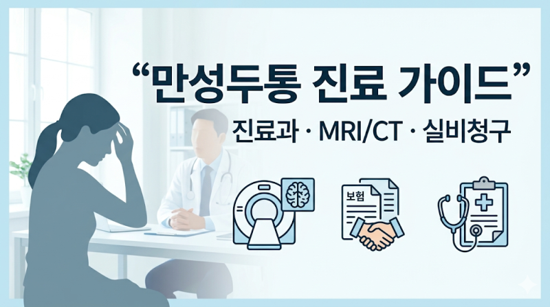 만성두통 치료 병원 진료과와 MRI·CT 검사비용 실비청구 방법