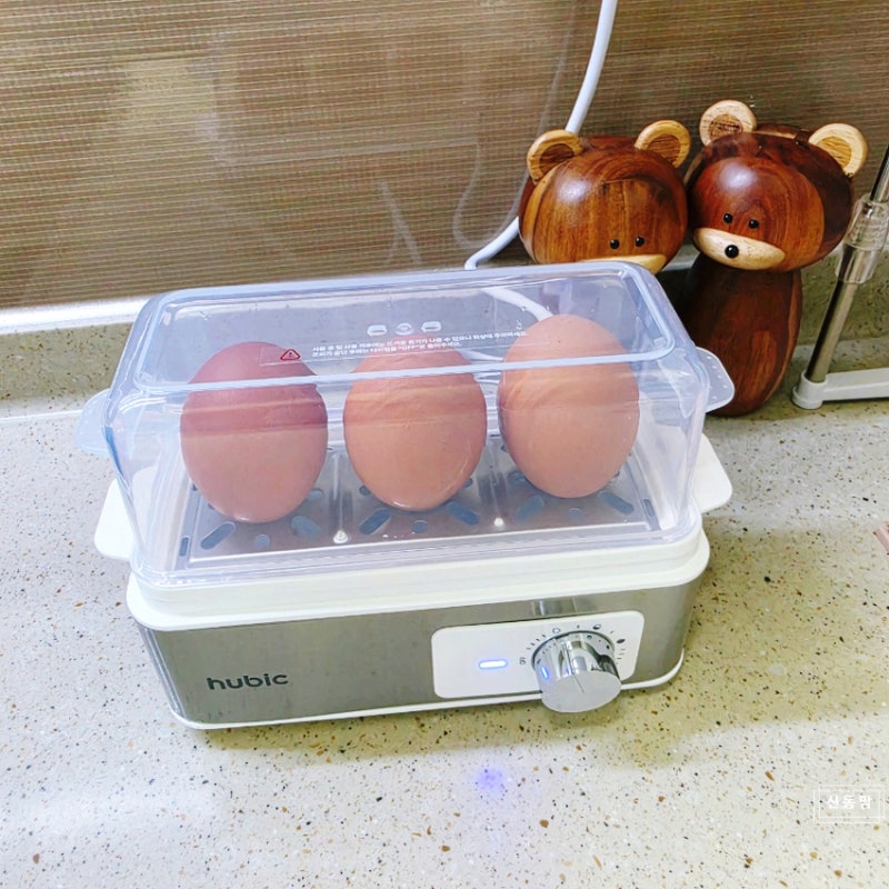 계란 찌는법 휴빅 3구 계란찜기 에그스티머 에그쿠커 찌기 시간 사용법