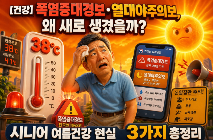 폭염중대경보·<b>열대야주의보</b>, 왜 새로 생겼을까? - 시니어... 