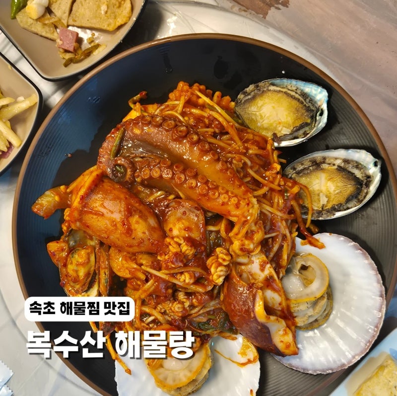 속초 해물찜 맛집 복수산 해물탕 체스터톤스 호텔 근처 저녁식사