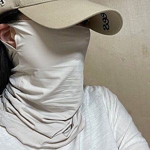 썬크림 귀찮을 때, 다이소 자외선 차단 마스크 (냉감 원단, UPF 50+ 뜻, 스포츠 스카프) 솔직 후....