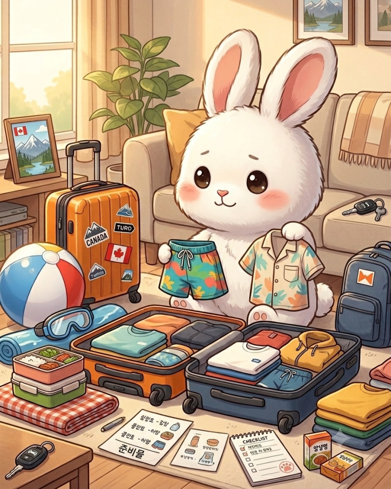 [캐나다 한 달 살기] 준비 7단계] 드디어 "짐" 싼다! _ 에어캐나다 수화물 규정 체크, 준비물 리....